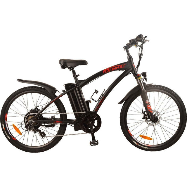 Sale! DJ Mountain Bike 500W 48V 13Ah Power Electric Bicycle, Matte Black, LED Light, Fork Suspension and Shimano Gear in eBike - Image 2