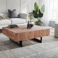 Joss & Main Mullins Extendable Sled Coffee Table with Storage