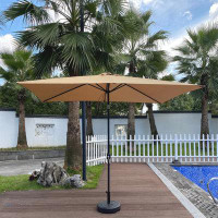 Arlmont & Co. Fitrat 116.5'' Lighted Market Umbrella
