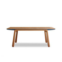 Corrigan Studio 55.12" Cherry Solid Wood Rectangular Dining Table