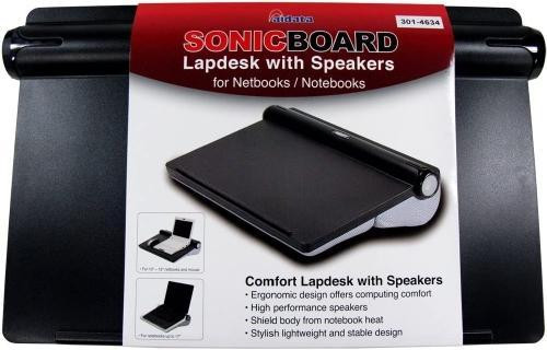 Aidata SonicBoard Lapdesk with Tube Speakers for Notebooks - Black in Laptop Accessories - Image 2