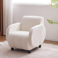 Mercer41 Teddy Velvet Upholstered Armchair
