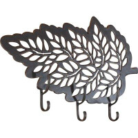 Painted Sky Designs Wall Mounted Leaf Art with Hooks