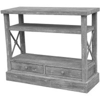 Trade Winds Furniture Cross Bar 44" Console Table