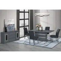 Global Furniture USA Monaco Dark Grey Dining Table