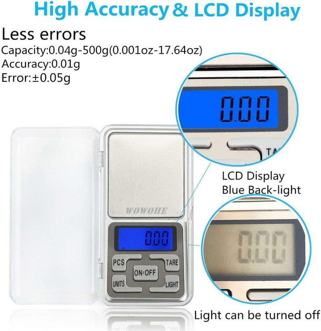 NEW DIGITAL JEWELRY 500G X 0.1G POCKET SCALE 518320 in General Electronics in Alberta - Image 2