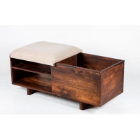 Latitude Run® Merrina Solid Wood Storage Bench