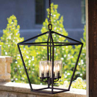Canora Grey Lilliebell 4 -Bulb 24.5" H Outdoor Hanging Lantern