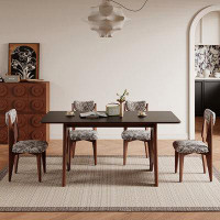Hokku Designs Vintage Black Sintered Stone Dining Table Sets