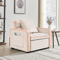Red Barrel Studio Convertible Design Sofa Bed Chair,Adjust Backrest