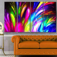 Design Art 'Mysterious Psychedelic Design' Graphic Art Print Multi-Piece Image on Canvas