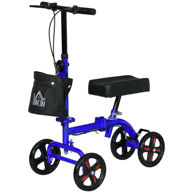 Knee Scooter 16.1" W x 31.1" D x 37" H Blue in Health & Special Needs - Image 2