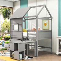 Harper Orchard Trumbo Twin 3 Drawer Loft Bed with Built-in-Desk by Harper Orchard