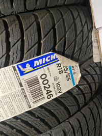 SET OF FOUR NEW 225 / 55 R18 MICHELIN PILOT ALPIN PA5 WINTER SNOW ICE TIRES