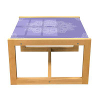 East Urban Home East Urban Home Oriental Coffee Table, Monochrome Design Floral Mandala Folkloric Ornament Lace Looking
