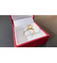 #467 - 14k Yellow Gold, 1.00 Carat Solitaire Engagement Ring, Size 4 3/4