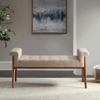 George Oliver Ittai Polyester Upholstered Bench