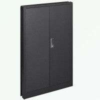 Inbox Zero Folding Filing Storage Cabinet with Locking Doors and Adjustable Shelf