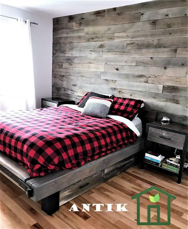 FREE SHIPPING !!! Barn wood / Barn board / Reclaimed wood / Accent wall for sale in Floors & Walls in Ontario - Image 2
