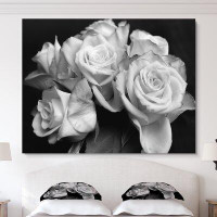 East Urban Home 'Bunch of Roses Black and White' Photograph