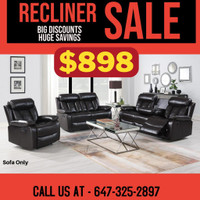Furniture Sale Kijiji! Modern Recliner Sofas on Sale!!