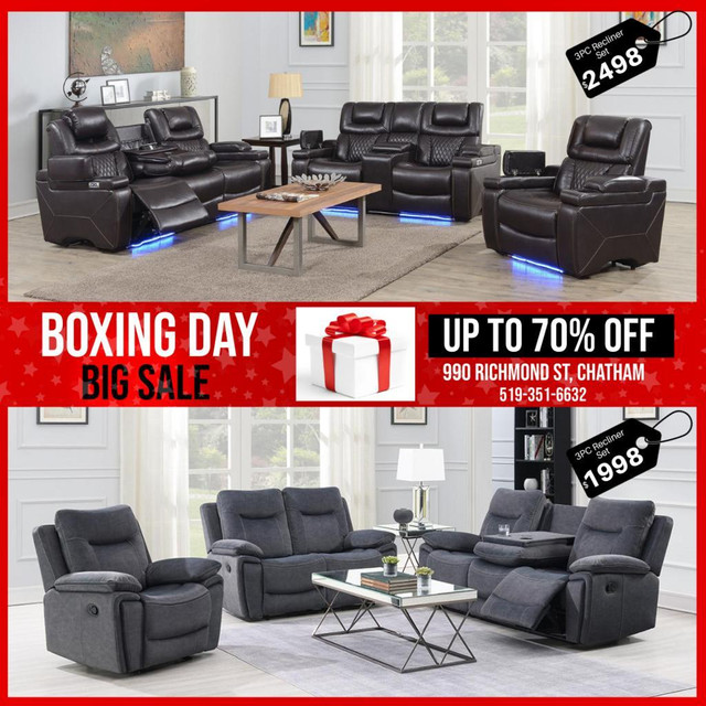 Leather Recliner Set on Sale! Sale Upto 70% in Chairs & Recliners in Kitchener Area - Image 4