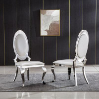 Rosdorf Park Dining Chair With Oval Backrest Set Of 2