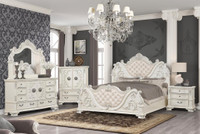 White Traditional Bedroom Set Sale !! Huge Furniture Sale !!