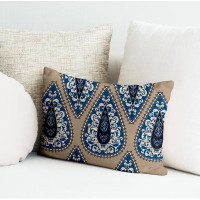 ULLI HOME Norah Paisley  Indoor/Outdoor Square Pillow