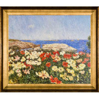 Wildon Home® La Pastiche Poppies On The Isles Of Shoals With Athenian Gold Frame, 25" X 29"