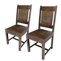 Bungalow Rose Solid Wood Dining Chair