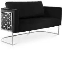 Comfort Design Mats Celine Upholstered 64'' Reception Loveseat