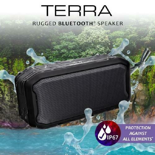 XTREME Terra Rugged Weatherproof Bluetooth Speaker - Black in Speakers