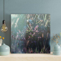 Latitude Run® Purple Flower Plant Lot Close-Up Photography - 1 Piece Rectangle Graphic Art Print On Wrapped Canvas