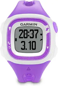 Garmin Forerunner 15 GPS Watch - Color : Violet and White - Small 010-01241-22 - WE SHIP EVERYWHERE IN CANADA !