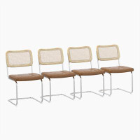 Orren Ellis Dining Chair with High-Density Sponge, Rattan Chair for Dining room, Living room