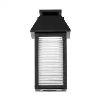 dweLED Faulkner 14in Led Indoor And Outdoor Wall Light 3000k In Black