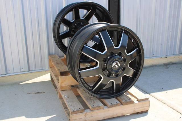 17x6.5 Fuel Maverick D538 Matte Black And Milled Dually Wheels in Tires & Rims in Alberta - Image 2