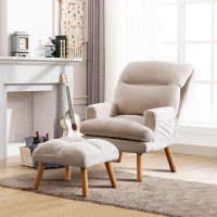 ROOM FULL Accent Chair With Footrest