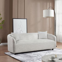 Latitude Run® 3 Seater Sofa Comfy Sofa for Living Room, Bouclé Couch