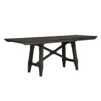 Liberty Furniture Double Bridge Extendable Solid Wood Trestle Dining Table