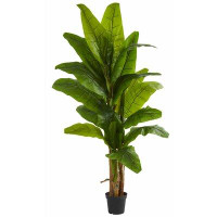Bay Isle Home™ 90" Artificial Banana Leaf Tree in Planter