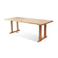 Gracie Oaks 70.87" Burlywood Solid Wood Rectangular Dining Table