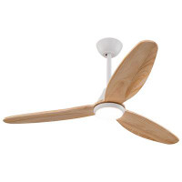 Wade Logan Arquita 48'' 3-Blade DC Ceiling Fan with 3CCT dimmable LED Lights and Remote Contontrol