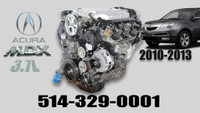Moteur Acura MDX V6 3.7L, 6 Cylindres 2010 2011 2012 2013 J37A Engine V6 3.7 Motor 10 11 12 13 Acura MDX 4X4 AWD
