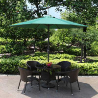 Wildon Home® Outdoor Leisure Table And Chair Rattan Garden Coffee Shop Table And Chair Outdoor Simple Rattan Table And C