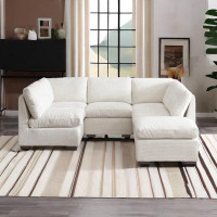 Hokku Designs Convertible Sectional Sofa Couch