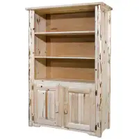 Loon Peak Tustin 63" H x 44" W Solid Wood Standard Bookcase