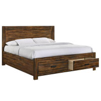 Loon Peak Mork Solid Wood Storage Platform Bed