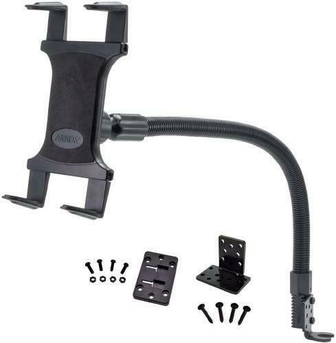 Arkon Mounts - Car or Truck Seat Rail or Floor Tablet Mount with 22 inch Arm Retail Black - TAB188L22 in iPad & Tablet Accessories
